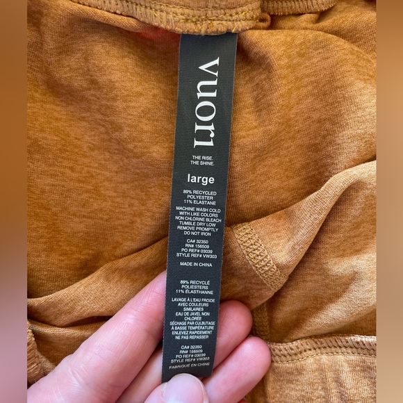 Vuori Women’s Performance DreamKnit Joggers in Flax Heather (Yellow) Sz Large - Picture 8 of 11